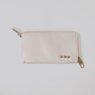 Cream Zipper Case for Glasses