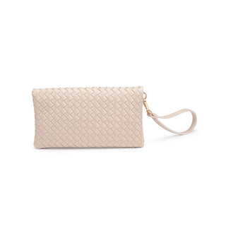 Ivory Woven Wristlet