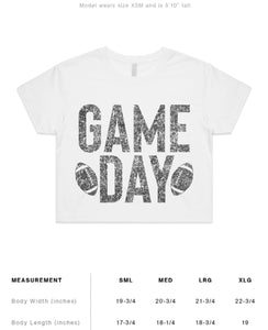 The Charcoal GAME DAY Cropped Tee