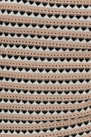 Patterned Crochet Woven Midi Dress