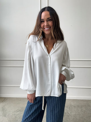 Classic White Relaxed Button-Down