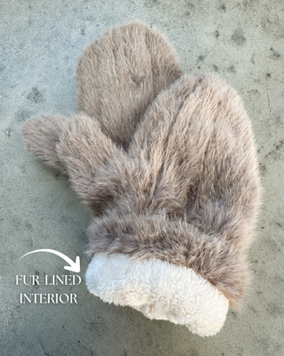 Assorted Faux Fur Mittens
