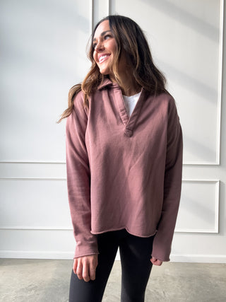 Rose Taupe Lightweight Pullover