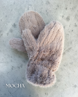 Assorted Faux Fur Mittens
