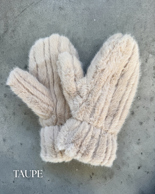 Assorted Faux Fur Mittens