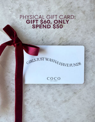 PHYSICAL Gift Card: Give $60, Pay $50