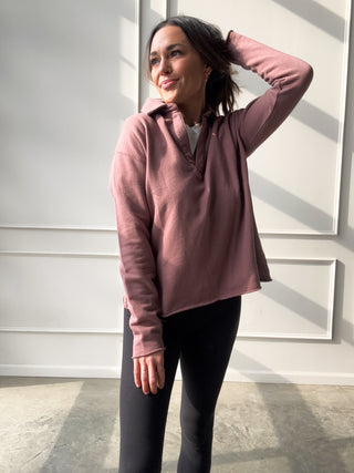 Rose Taupe Lightweight Pullover