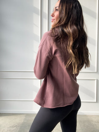 Rose Taupe Lightweight Pullover