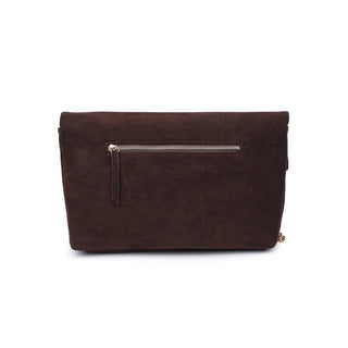 Chocolate Suede Crossbody Bag