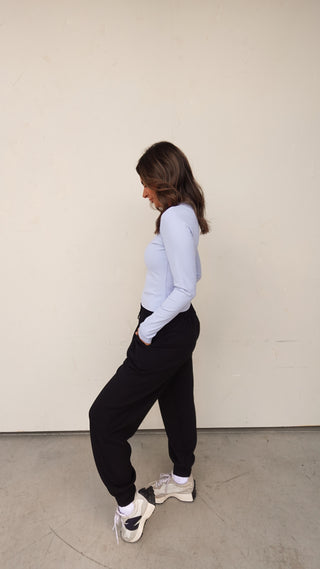 Black Scuba Jogger Pant