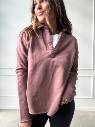 Rose Taupe Lightweight Pullover