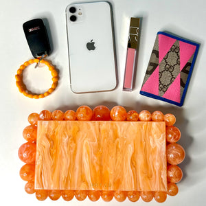 The Orange Daphne Clutch