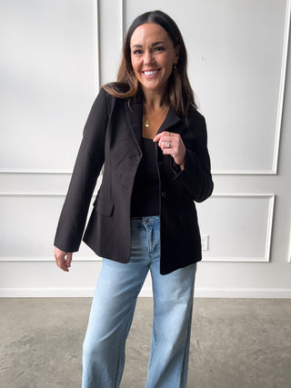 Black Cami with Built-In Bra