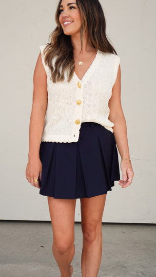 Natural Coastal Sweater Vest