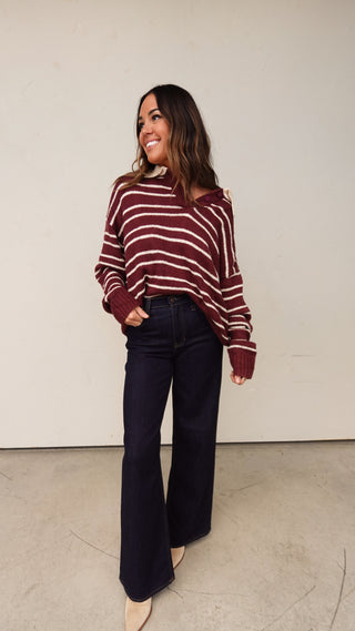 Dark Wash Relaxed Wide Leg Denim