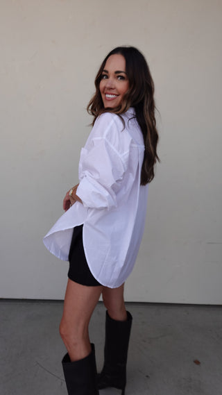 Classic White Button Down Shirt