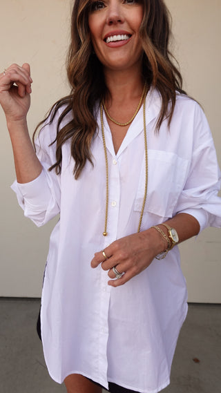 Gold Lariat Necklace