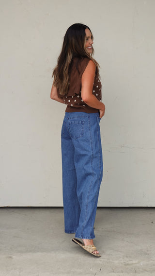 Relaxed Wide-Leg Denim