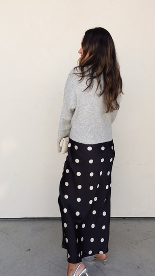 Gray Mock Neck Sweater