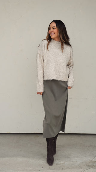 Oat Boucle Sweater