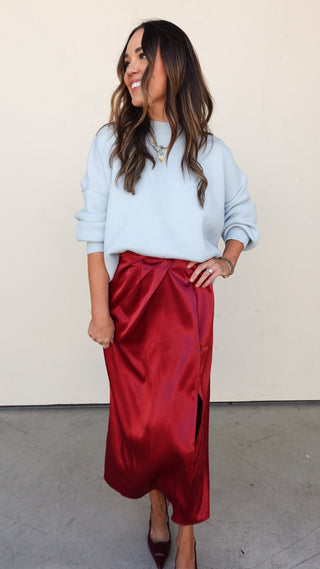 Baby Blue Slouchy Sweater