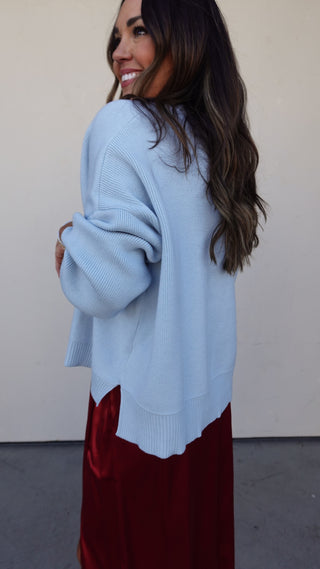 Baby Blue Slouchy Sweater