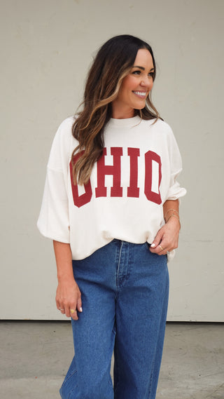 Ohio Cloud-Knit Graphic Long Sleeve