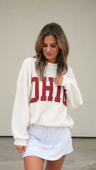 Ohio Cloud-Knit Graphic Long Sleeve