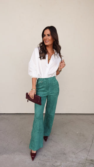 White Collared V-Neck Bodysuit