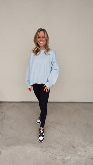 Baby Blue Slouchy Sweater