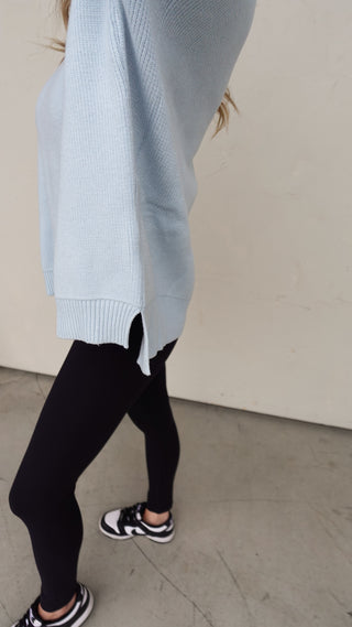Baby Blue Slouchy Sweater