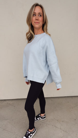 Baby Blue Slouchy Sweater
