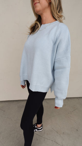 Baby Blue Slouchy Sweater