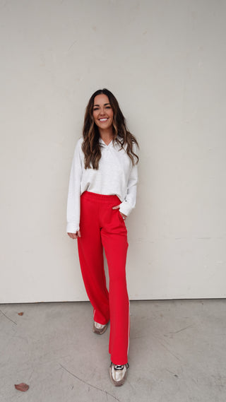 Red Scuba Loungewear Pant