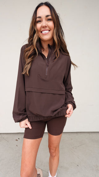 High-Rise Buttersoft Biker Short - Espresso