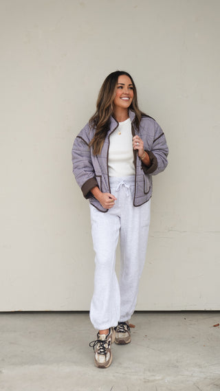 Heather Gray Jogger Sweatpants