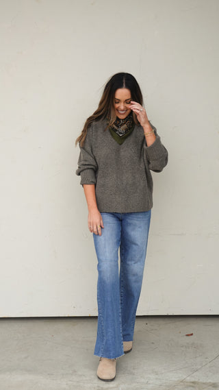 Ash Brown Crewneck Sweater