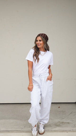 Heather Gray Jogger Sweatpants