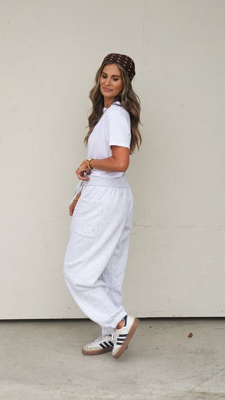 Heather Gray Jogger Sweatpants