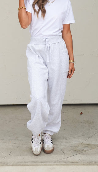 Heather Gray Jogger Sweatpants