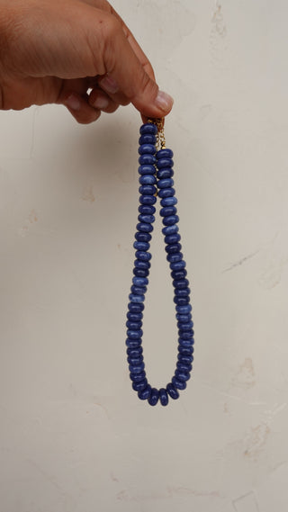 Navy Beaded Necklace