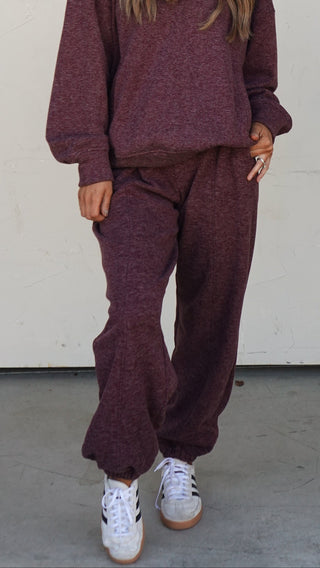 Dark Cherry Jogger Pants
