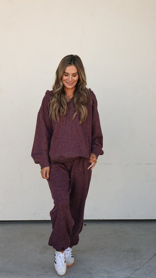 Dark Cherry Jogger Pants