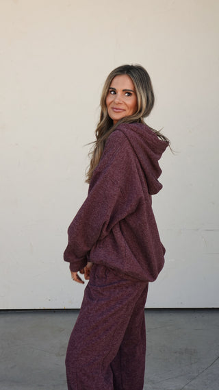 Dark Cherry Jogger Pants