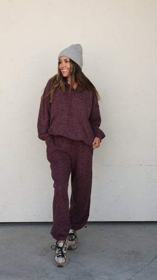 Dark Cherry Jogger Pants