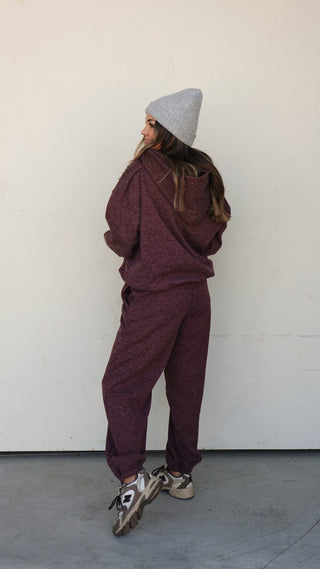 Dark Cherry Jogger Pants