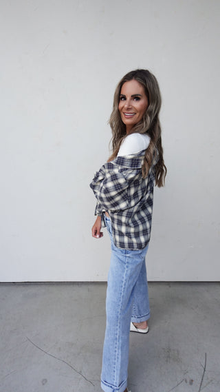 High Rise Cuffed Denim