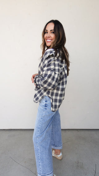 Navy Plaid Flannel