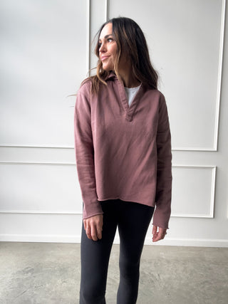 Rose Taupe Lightweight Pullover