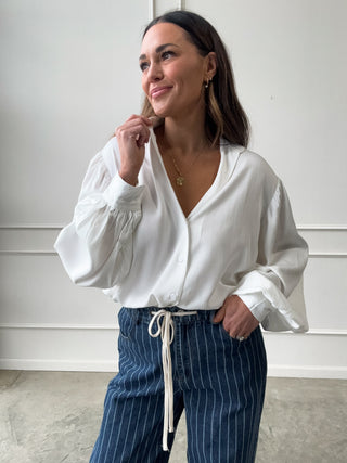 Classic White Relaxed Button-Down